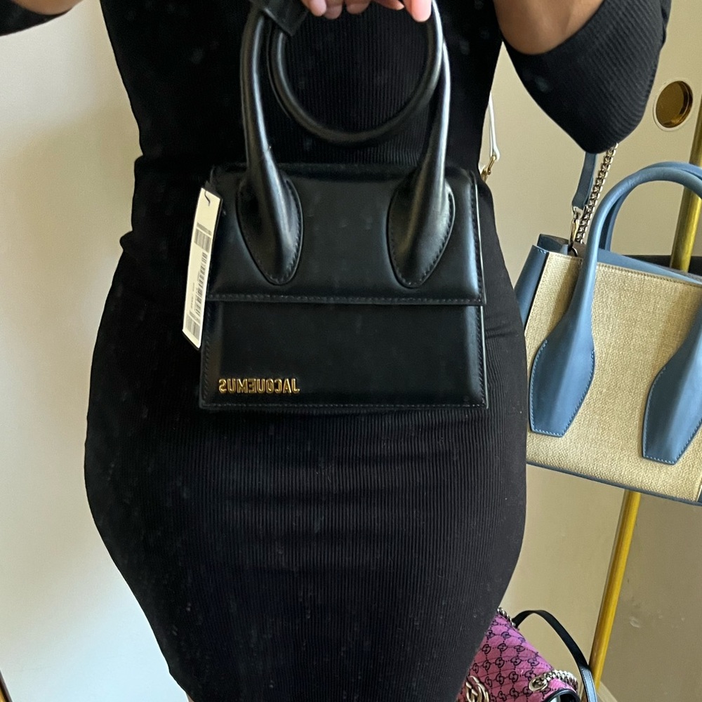 Brand New Jacquemus Le Chiquito Noeud leather shoulder bag - Picture 7 of 7